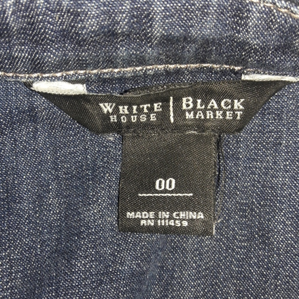 White House/Black Market Jean Jacket - Picture 6 of 8